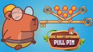 Save Baby Capybaras - Pull Pin Puzzle Game