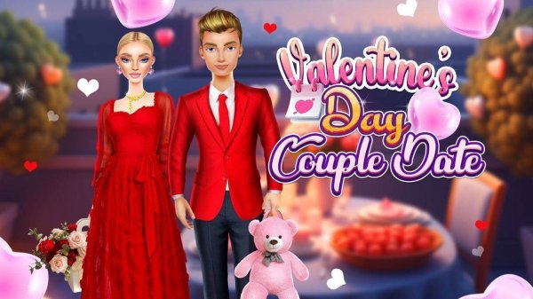 Valentine's Day Couple Date: Fashion & Romance Game