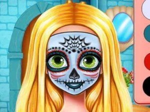 Sisters Halloween Face Paint: Dress Up & Makeup Game